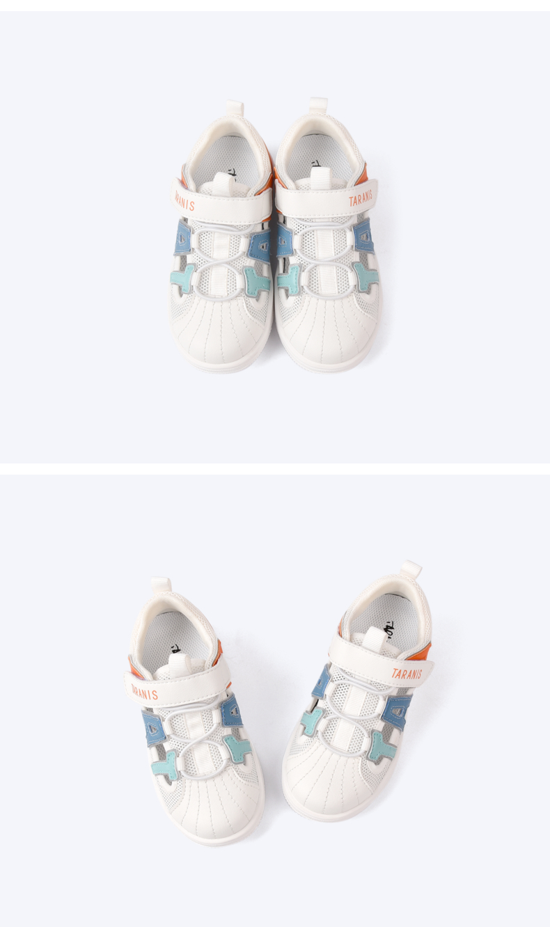 TARANIS Summer 2021 new boys small white shoes breathable mesh shoes for girls baby soft bottom non-slip sports shoes