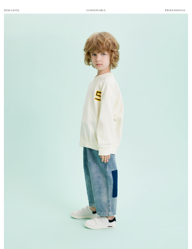 TARANIS Spring new boys shoes white shoes children's light sports shoes soft bottom non-slip board shoes