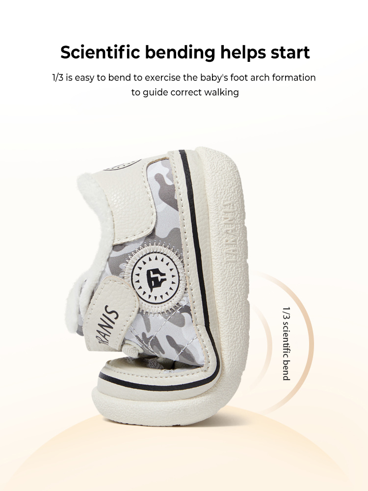 TARANISkids Winter New Warm Girl's Sports Shoes Toddler Shoes Soft Bottom Non-slip Functional Shoes