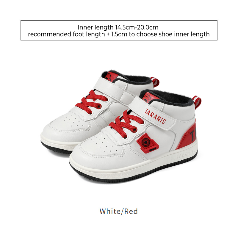 TARANISkids Winter Campus Shoes Non-slip Functional Shoes Warm Fleece Sneakers