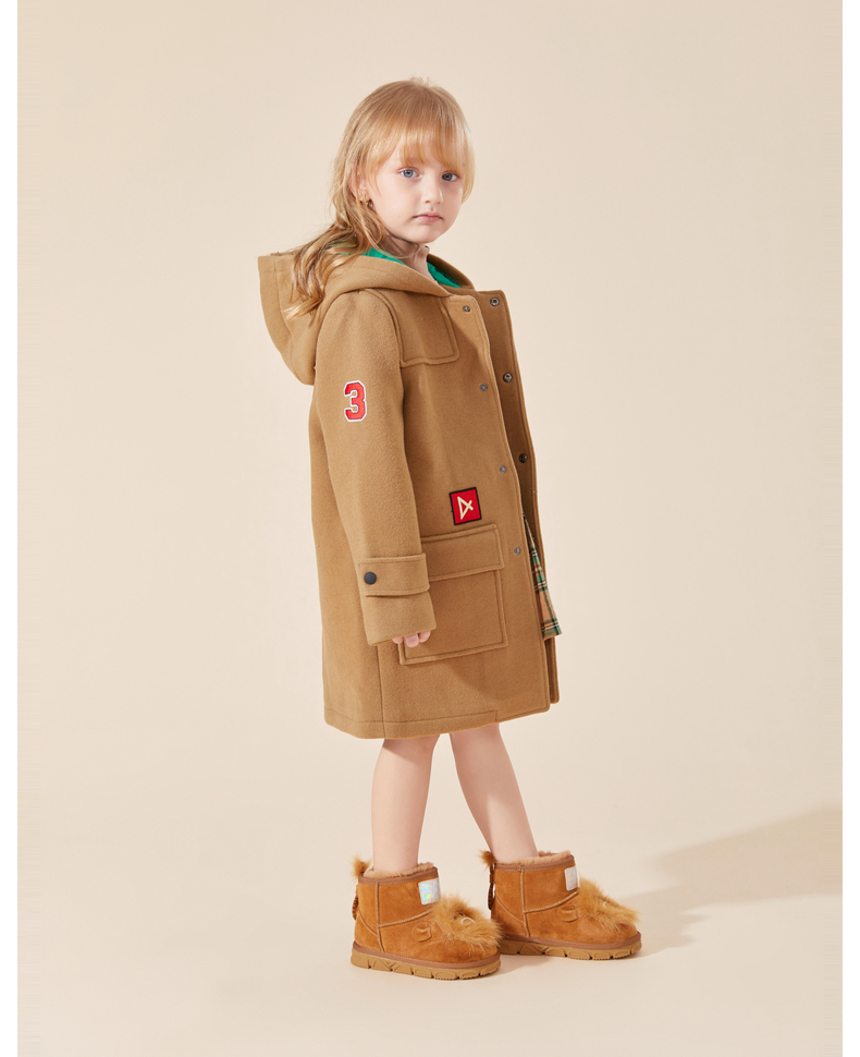 TARANIS Winter new boys' shoes children's snow boots Boys with fleece and thick soft soles children's snow cotton boots