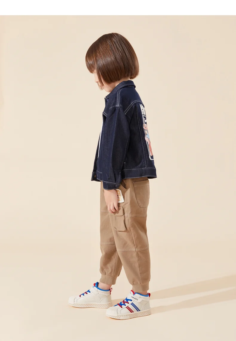 TARANIS winter new fleece men's shoes children's sports shoes high help big children warm cotton shoes soft sole shoes