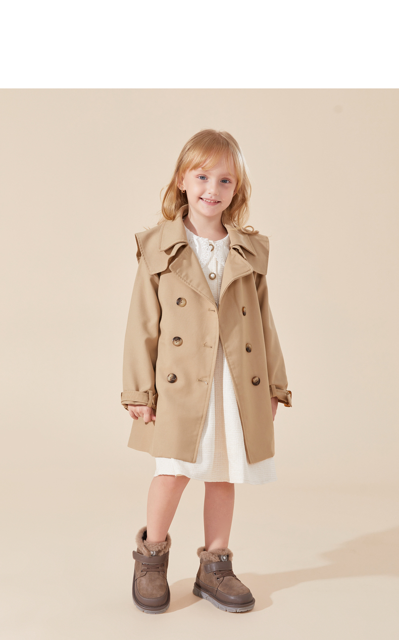 TARANIS Winter new girls shoes plus fleece children snow boots warm winter shoes soft soles non-slip flashing shoes