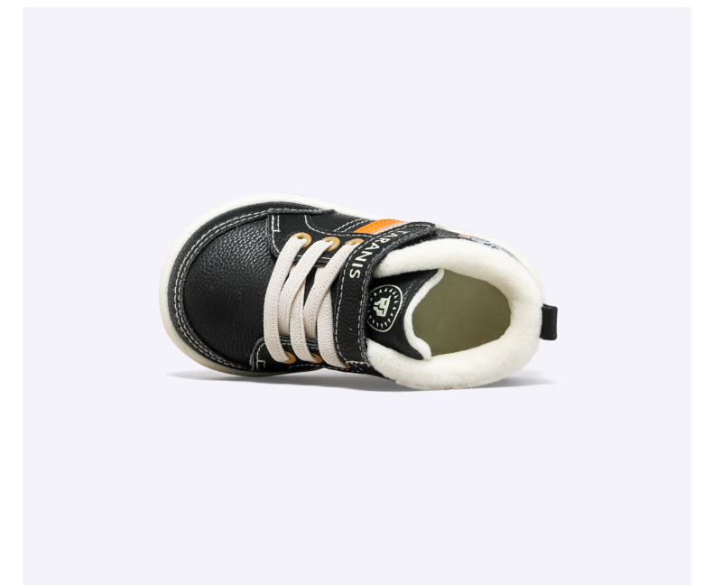 TARANIS Winter new toddler shoes for children shoes for boys and babies with fleece soft soles small white shoes for girls sports shoes