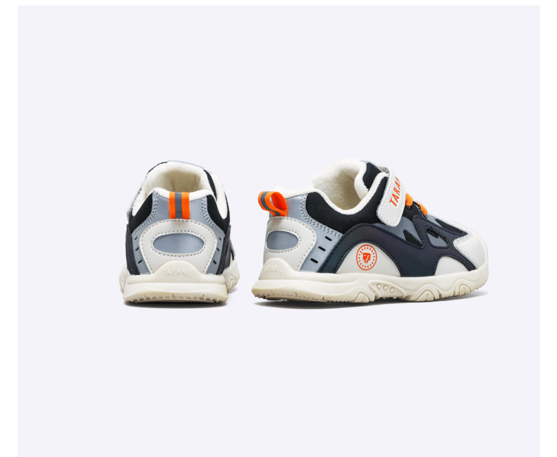 TARANIS Winter New Children's Sports Shoes Warm Add Cashmere Shoes for Boys and Girls Recreational Soft Sole Sports Shoes