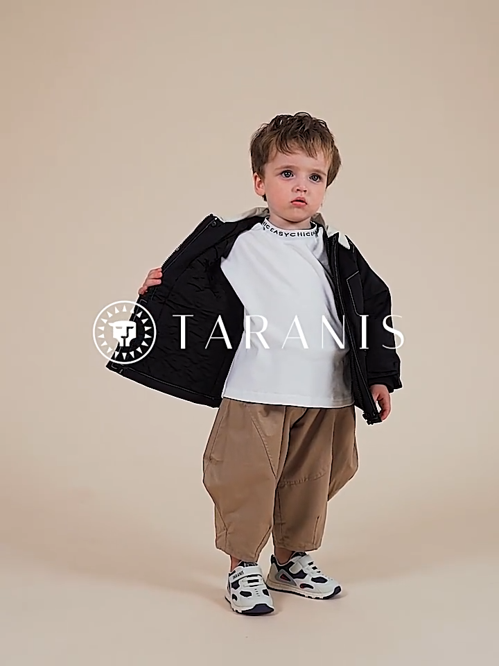 TARANIS Winter New Fleece Boy's Shoes Children's Head Anti-kick Toddler Shoes Baby Soft Sole Sports Shoes