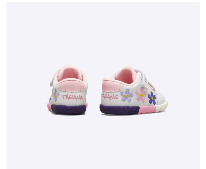 TARANIS Winter Fleece Warm Children's Shoes Toddler Shoes Girls Sports Shoes Boys Baby Soft Soles Small White Shoes