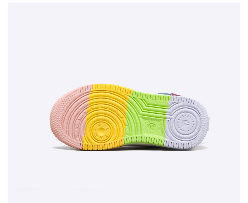 TARANIS  Winter New Girls Shoes Children Baby with Fleece Rainbow Bottom Leisure Board Shoes Warm Sports Shoes