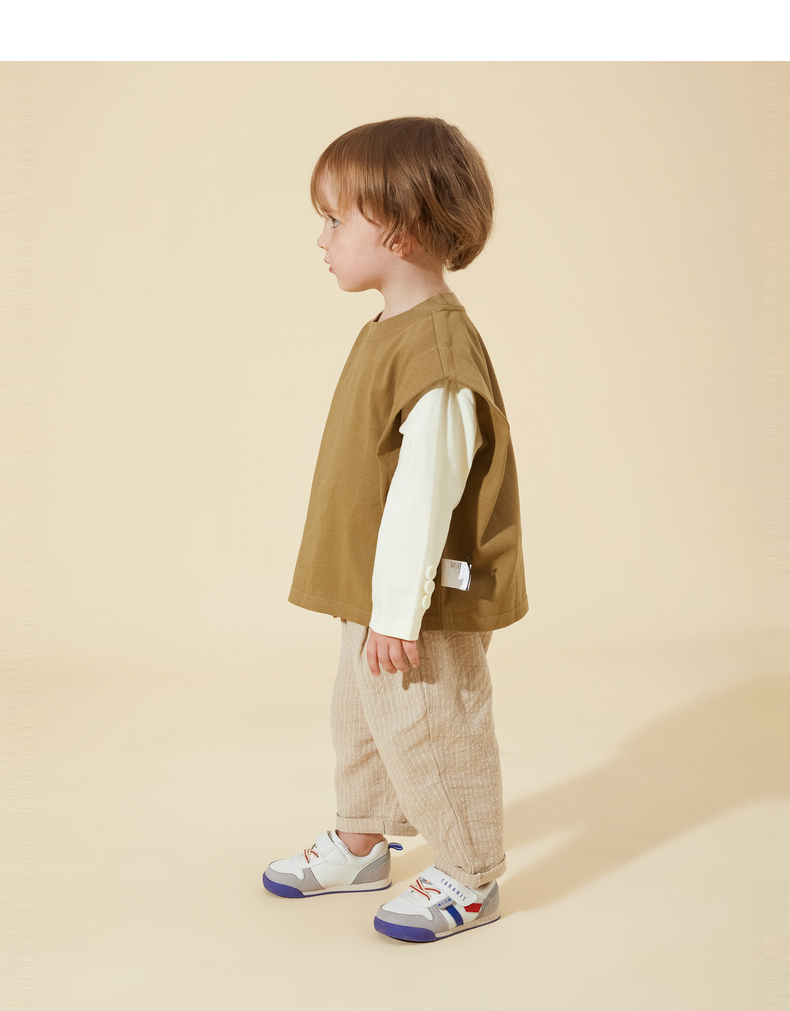 TARANIS Autumn children's shoes new men's baby walking shoes non-slip soft bottom bread shoes breathable sports shoes