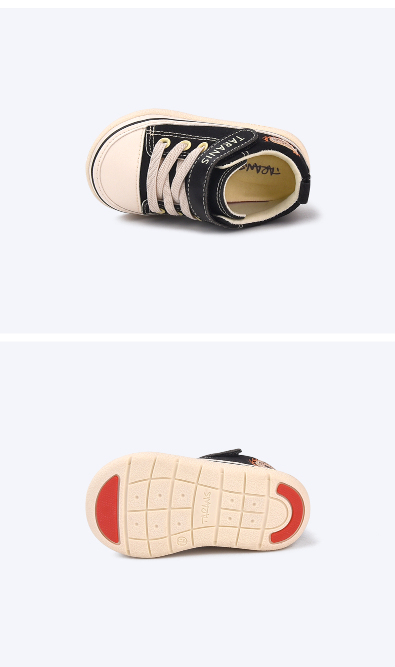 TARANIS Canvas Shoes Spring New Baby Shoes Soft Soles Functional Shoes Boys and Girls Breathe Baby Walking Shoes