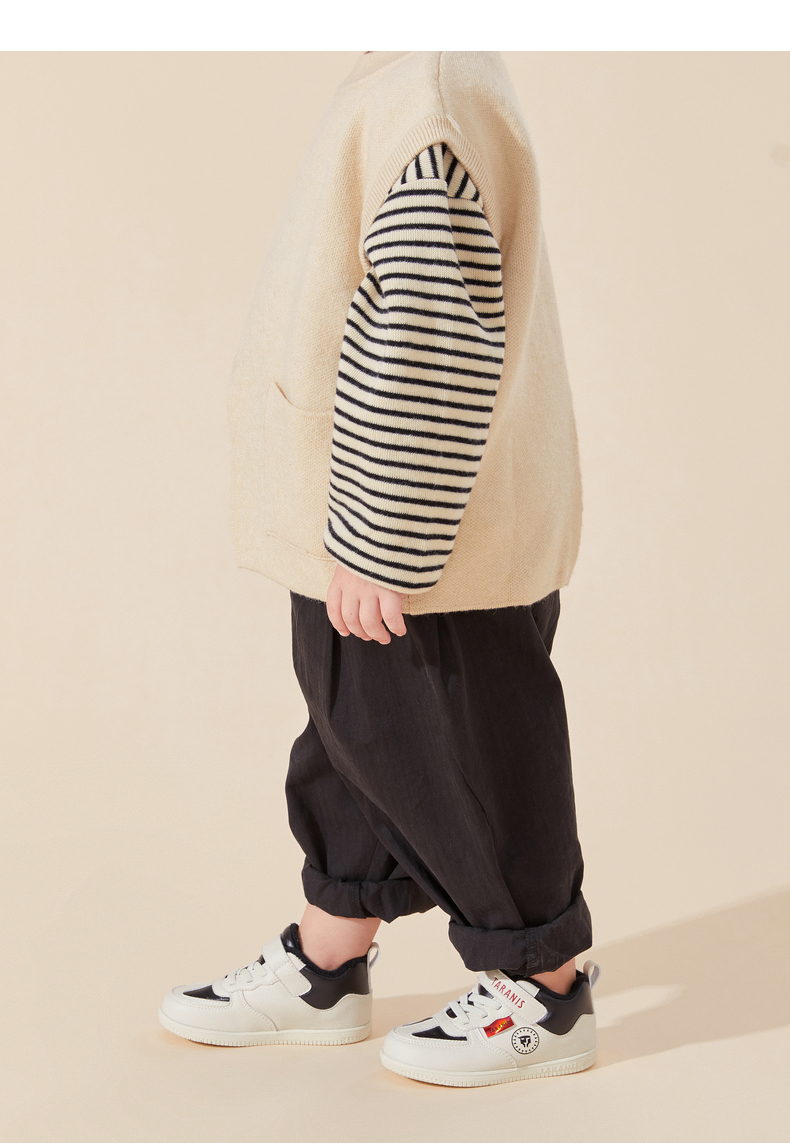 TARANIS Winter new walking shoes boys' shoes girls' shoes children's sports shoes soft soles and fleece board shoes