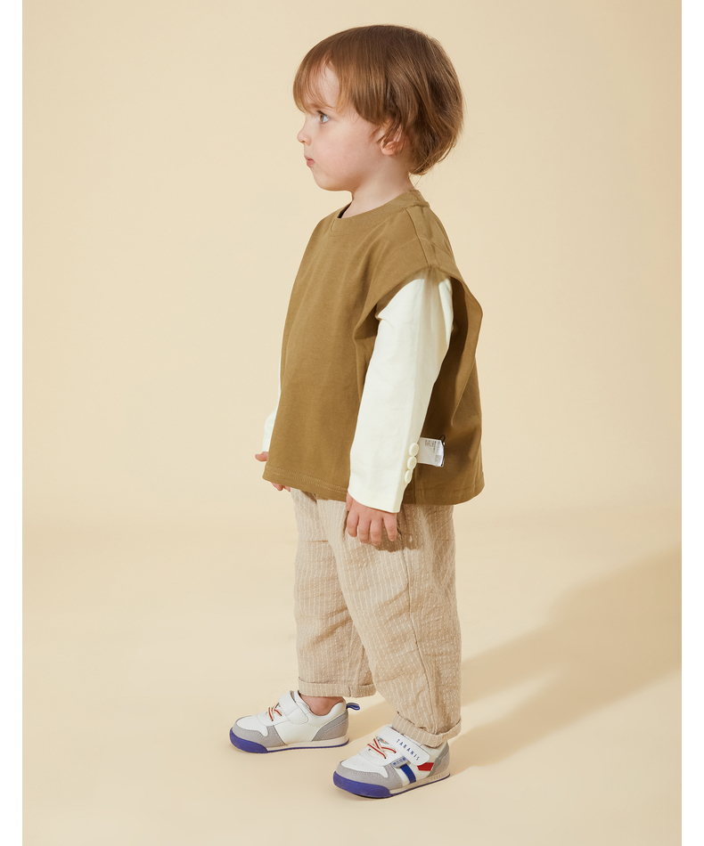 TARANIS Autumn children's shoes new men's baby walking shoes non-slip soft bottom bread shoes breathable sports shoes