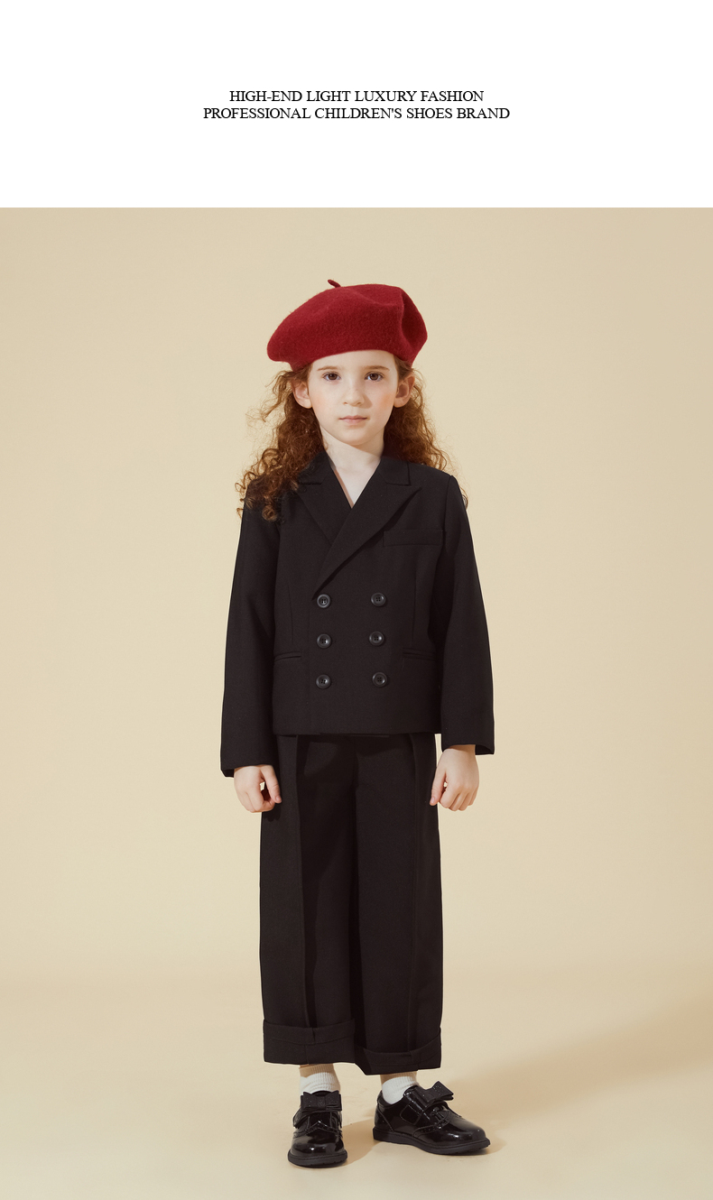 TARANIS Autumn girl leather shoes retro bow princess shoes soft soled real leather shoes children show single shoes