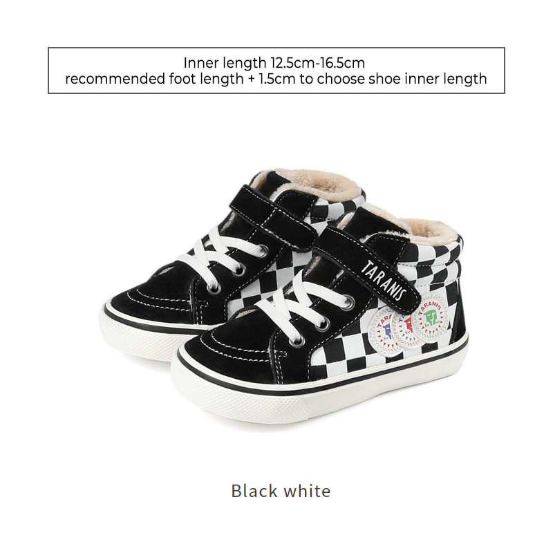 TARANISkids Winter New Fleece Warm Children's Soft Sole Casual Shoes