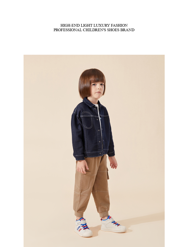 TARANIS winter new fleece men's shoes children's sports shoes high help big children warm cotton shoes soft sole shoes