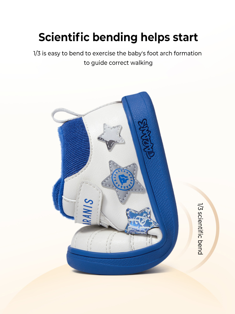 TARANISkids Winter New Children's Shoes Plus Velvet Warm Board Shoes Boys Casual Shoes Girls Non-slip Soft Bottom Sports Shoes