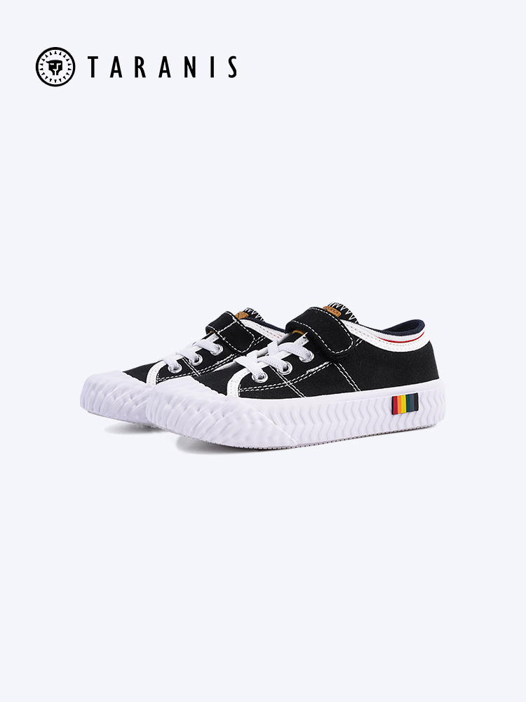 TARANIS Autumn counter with children's canvas shoes fashion versatile cotton board shoes boys and girls biscuit shoes