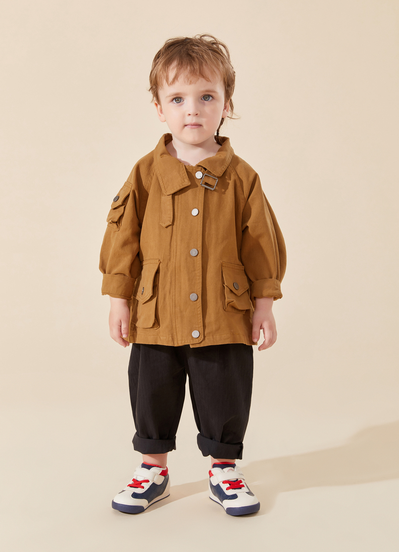 TARANIS Winter new children's shoes plus velvet winter shoes bread shoes two cotton shoes boys baby soft sole sports shoes