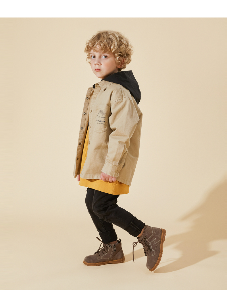 TARANIS Autumn new boys non - slip soft bottom children's boots runway show small short boots single boot