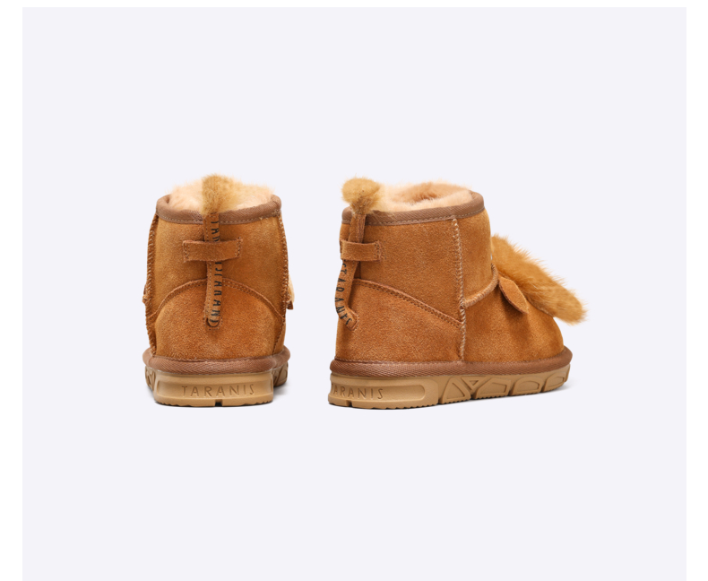 TARANIS Winter new boys' shoes children's snow boots Boys with fleece and thick soft soles children's snow cotton boots