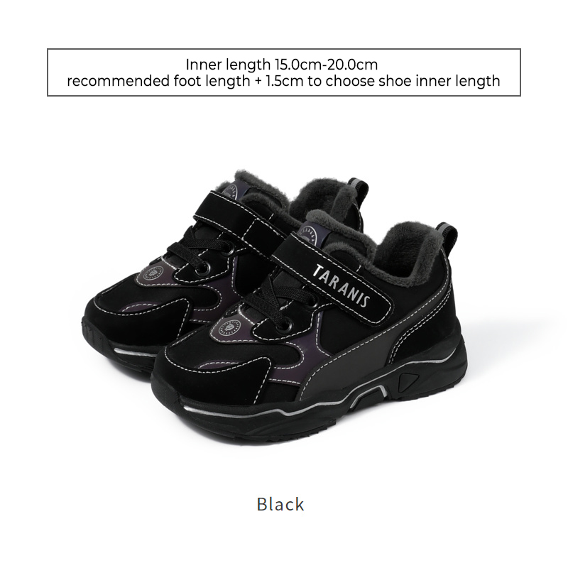 TARANISkids 2022 Winter New Fleece Warm Cushioning Running Shoes