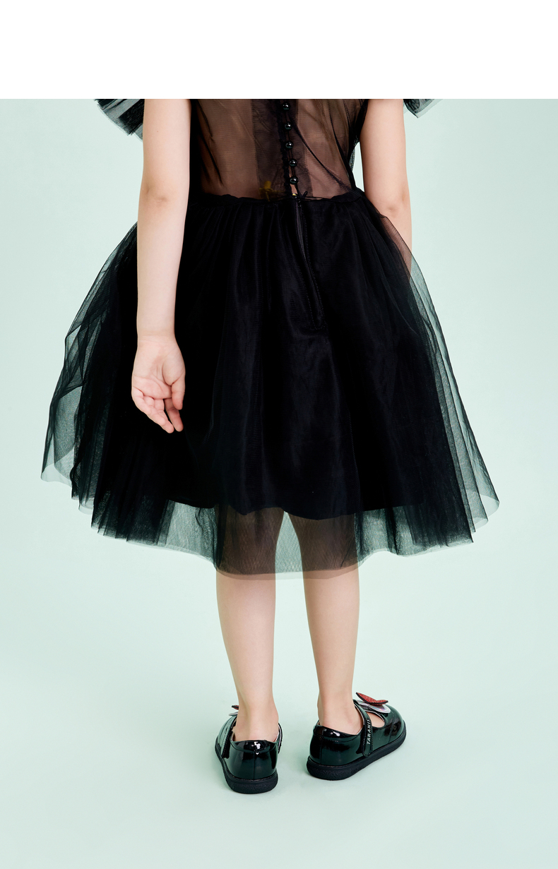TARANIS Spring new girls shoes children single shoes soft soles children love princess shoes show black leather shoes