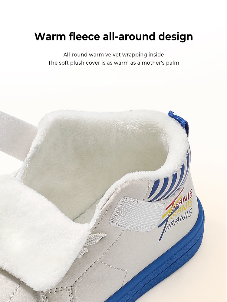 TARANISkids Winter New Boys' Shoes Baotou Fleece Sneakers