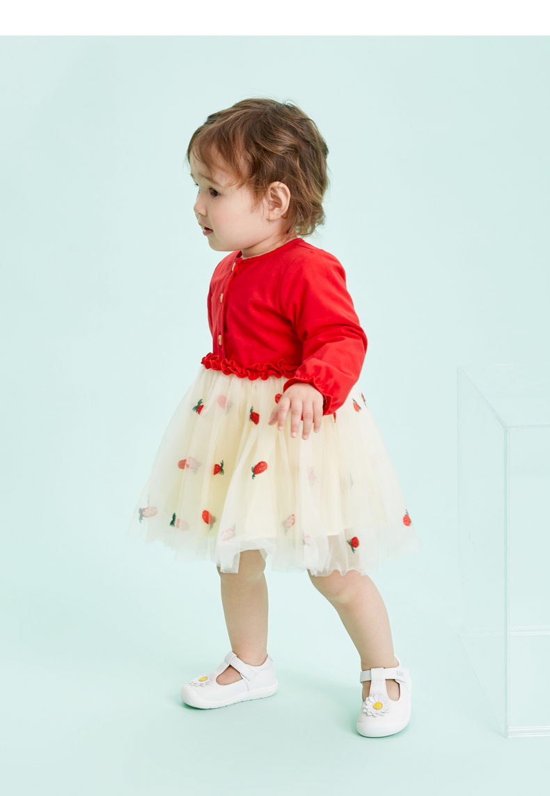 TARANIS Spring new children's shoes princess shoes girl single shoes baby non-slip soft soles small leather shoes