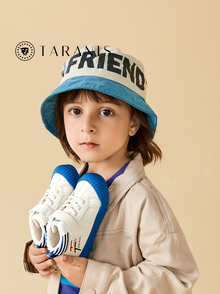 TARANISkids Winter New Boys' Shoes Baotou Fleece Sneakers