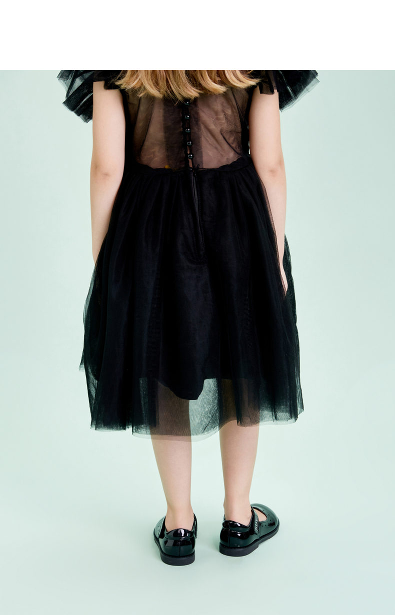 TARANIS Spring new girls shoes children's princess shoes black retro single shoes school performance shoes small shoes