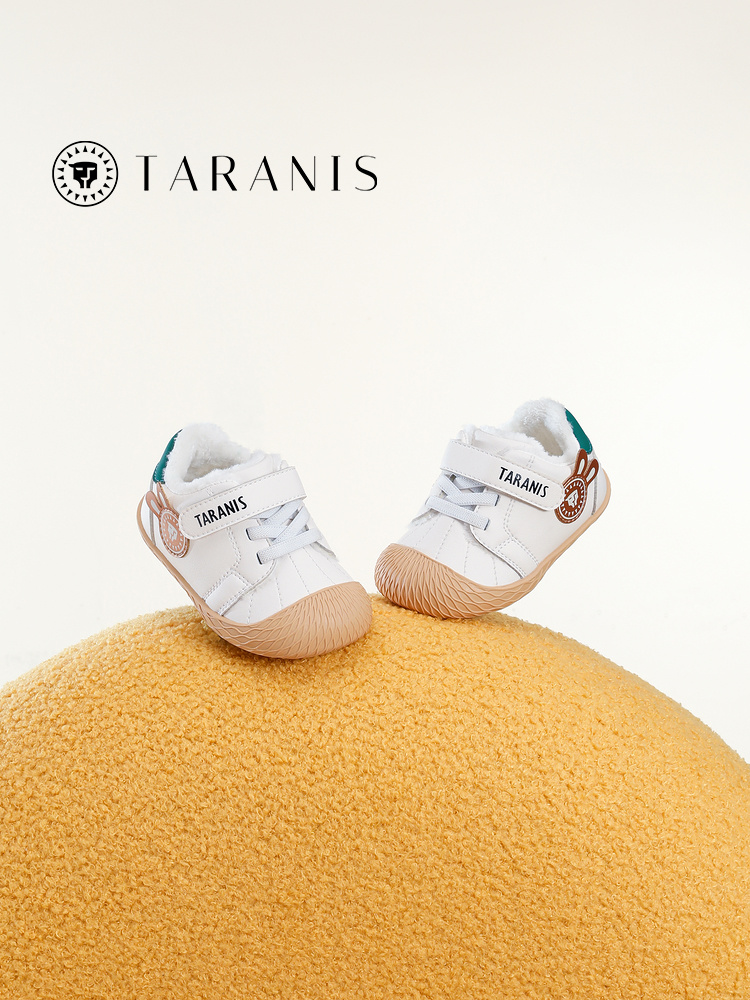 TARANISkids 2022 Winter New Baby Soft Bottom Baotou Indoor Shoes