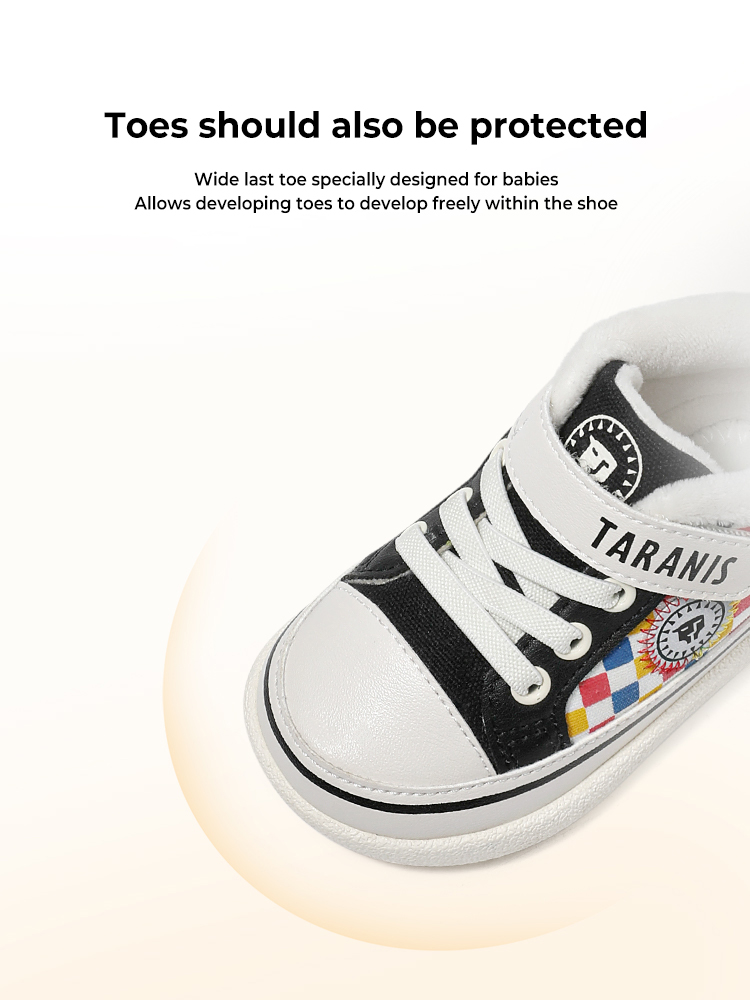 TARANISkids Winter New Children's Shoes Soft Bottom Toddler Shoes Plus Velvet Warm Function Shoes Baby Shoes