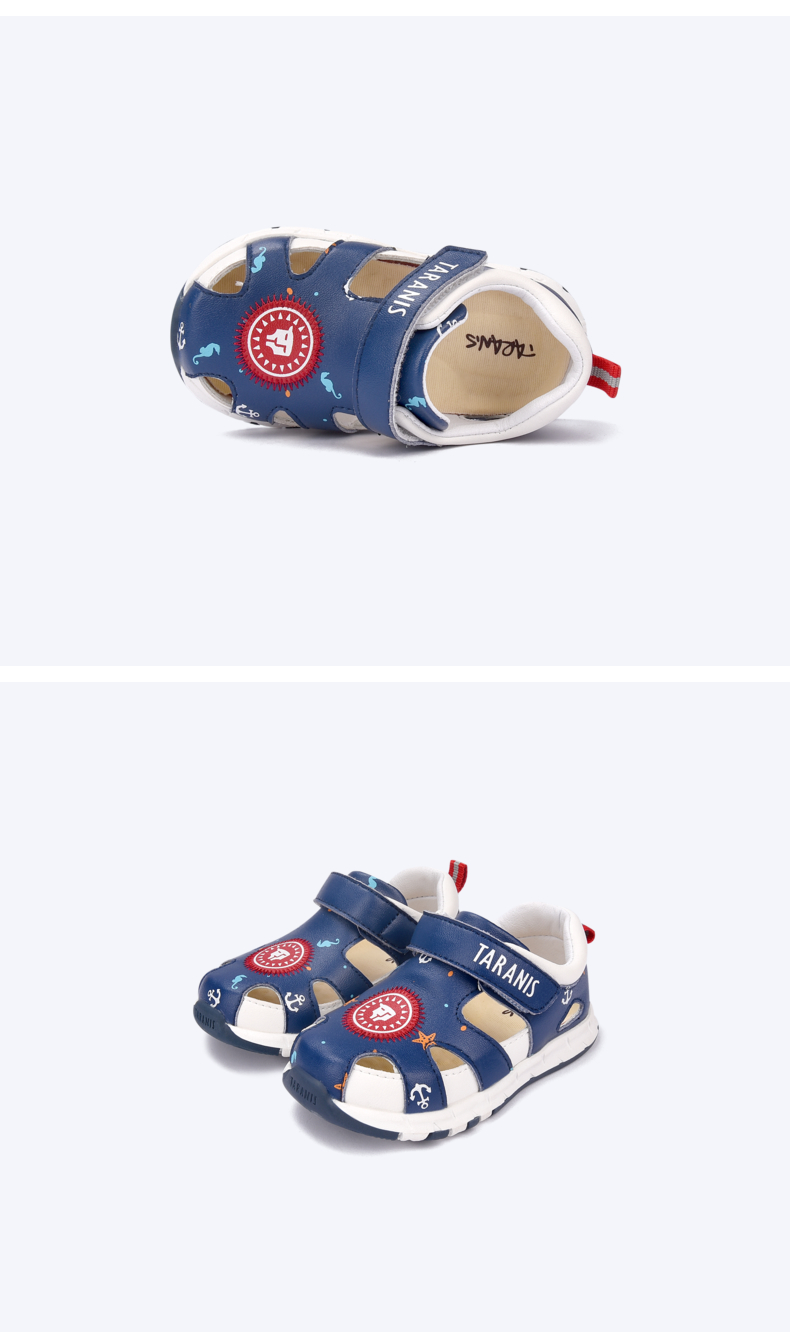 TARANIS Summer new shoes baotou anti - kick walking shoes men and women baby functional shoes anti - slip soft sandals