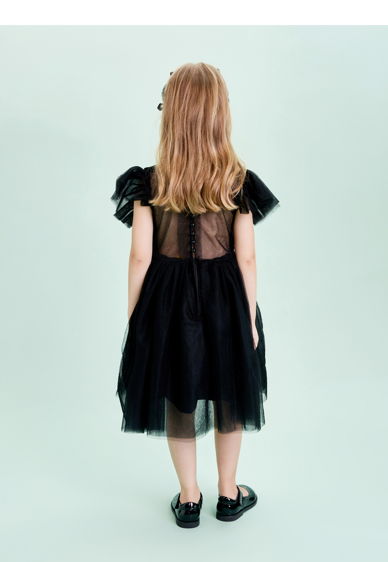 TARANIS Spring new girls shoes children's princess shoes black retro single shoes school performance shoes small shoes