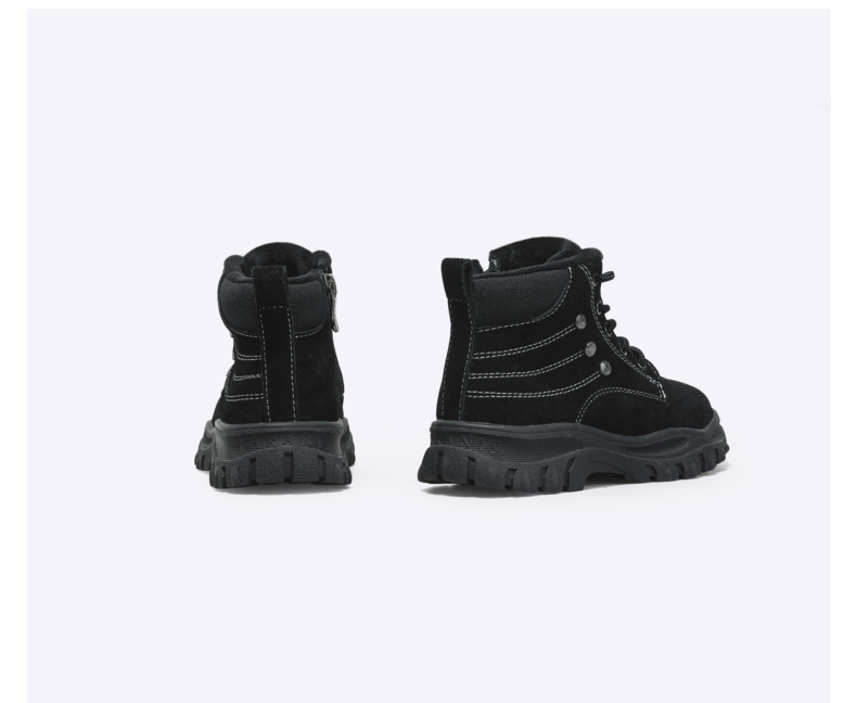 TARANIS Winter new girls shoes big kids cotton boots soft bottom warm retro Martin boots