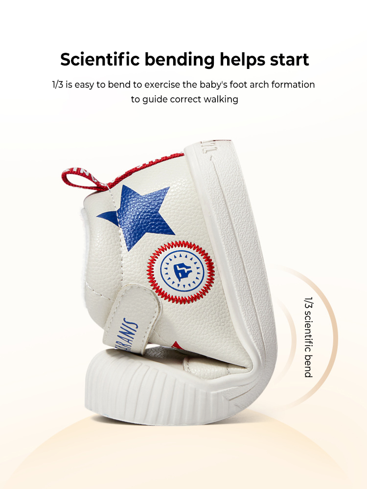 TARANISkids 2022 Winter New Warm Plus Velvet Casual Shoes Baotou Anti-kick Baby Skate Shoes