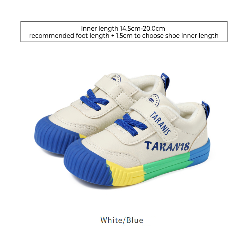 TARANISkids Winter New Fleece Warm Board Shoes Kindergarten Indoor Shoes