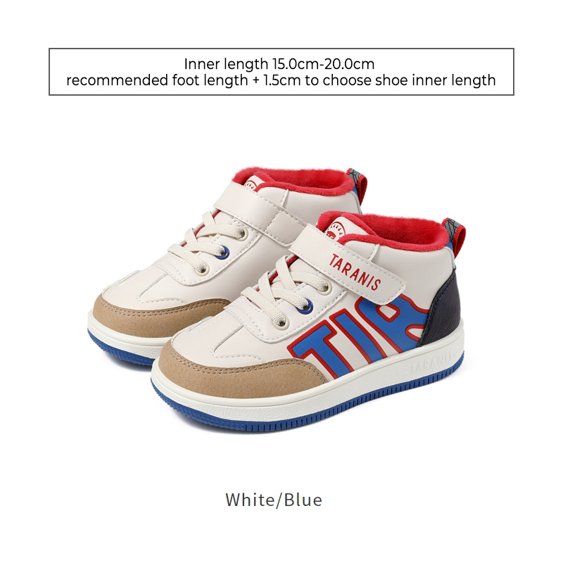 TARANISkids Baby Soft Sole Casual Sneakers Plus Cashmere Functional Sports Shoes