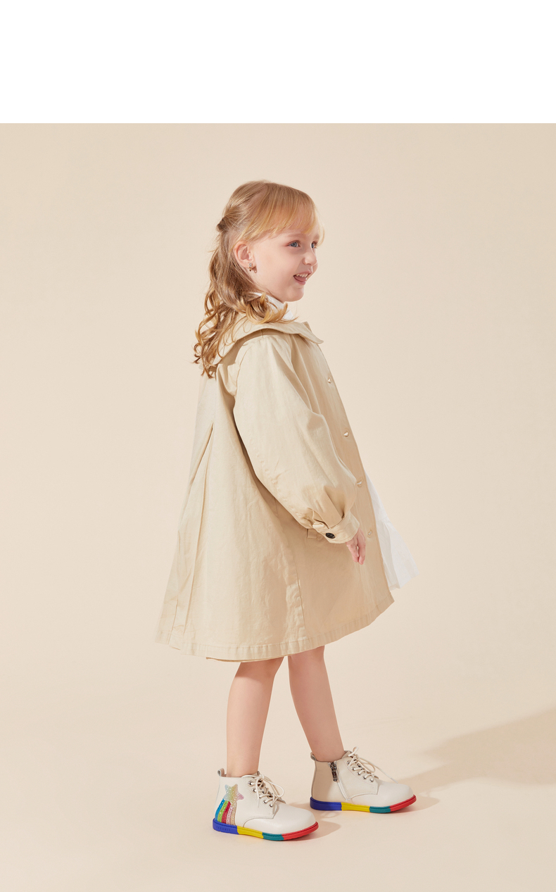 Winter new girls' shoes children's boots Rainbow bottom Martin boots and velvet boots soft bottom ankle boots