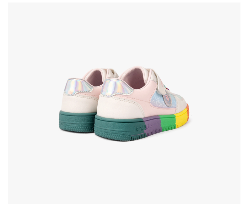 TARANIS Autumn new children's board shoes low top girls rainbow bottom leisure sports shoes low bottom shoes