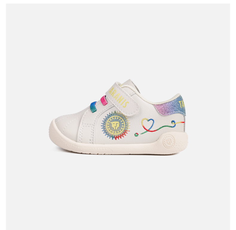 TARANIS Spring New Children's Shoes Boy Toddler Functional Shoes Girl Baby Soft Soles Small White Shoes Baby Sports Shoes