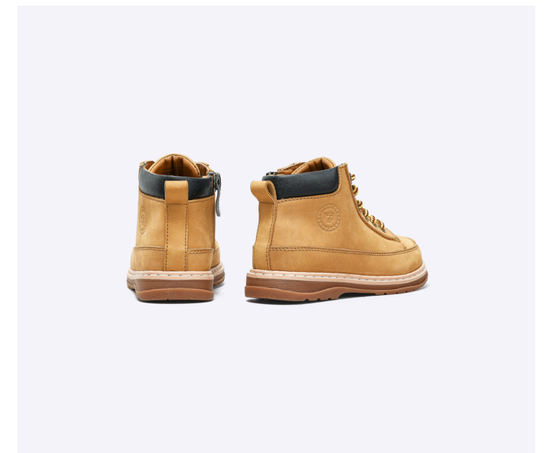 TARANIS Winter new boy's shoes small yellow boots children's cowhide boots Martin boots soft bottom baby ankle boots
