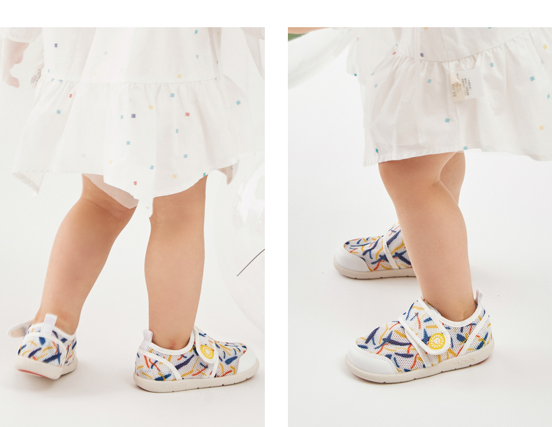 TARANIS Men's autumn new mesh breathable women's baby shoes soft sole baby kick - proof casual walking shoes