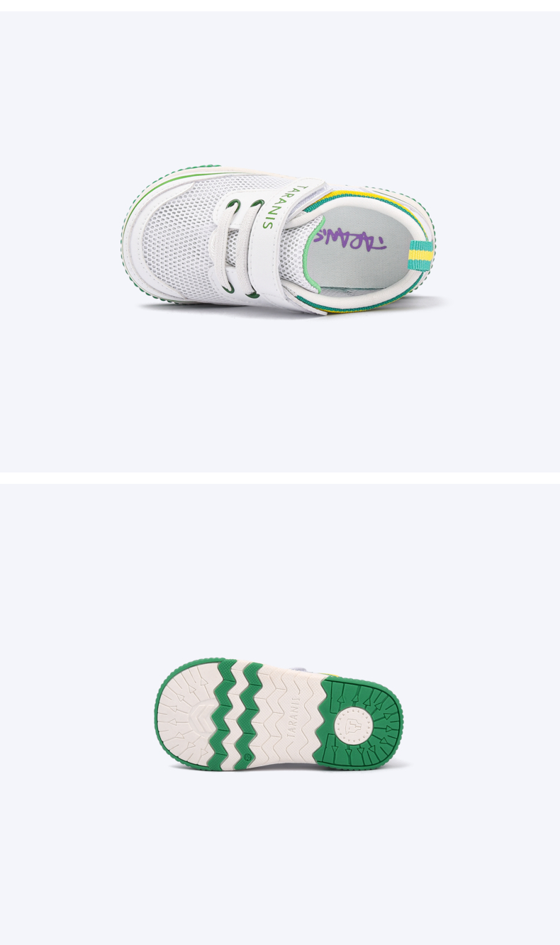 TARANIS Summer children's shoes small white shoes breathable baby called shoes boys and girls baby soft bottom non-slip walking shoes