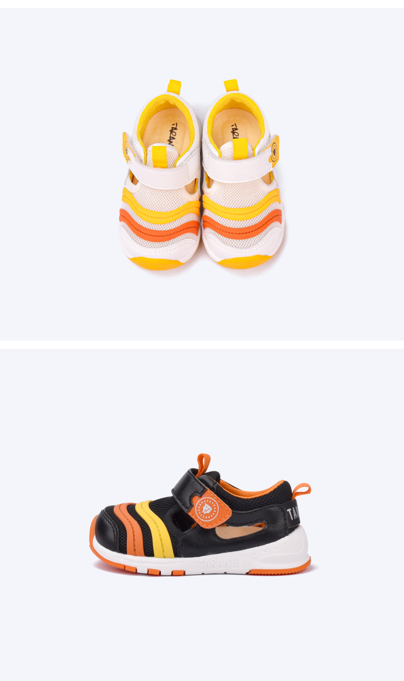 TARANIS Caterpillar children's shoes summer boys baby net cloth breathable sports shoes bao Toe kick prevention function walking shoes women