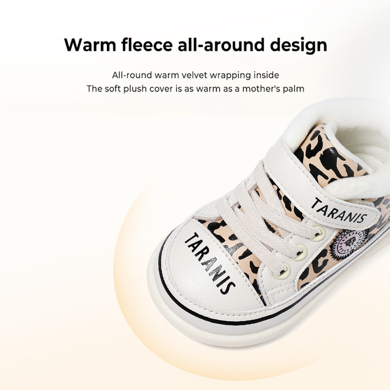 TARANISkSeason's New Fleece Children's Shoes Plus Fleece Baby Toddler 