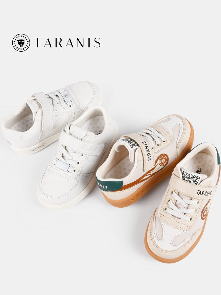 TARANIS Spring New Boys Shoes Children Board Shoes Soft Bottom Leisure Non - Slip Small White Shoes Girls Sports Shoes