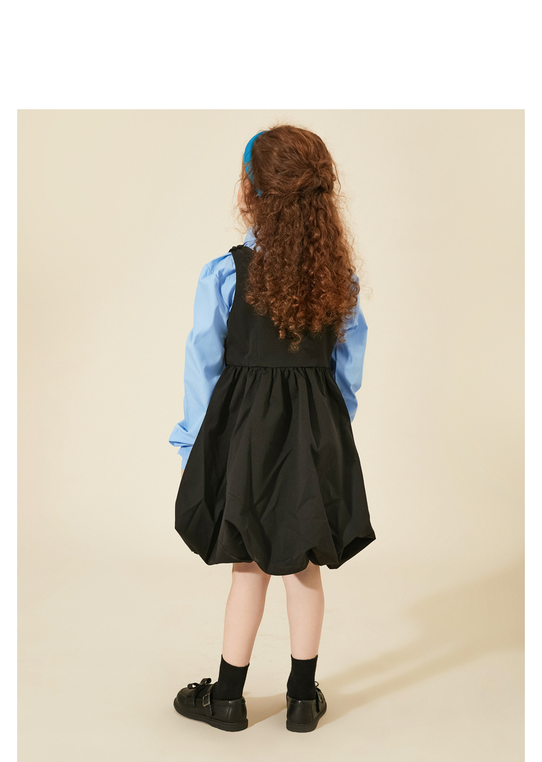 TARANIS New autumn black leather shoes for children girls show leather shoes anti-skid soft bottom students retro small leather shoes