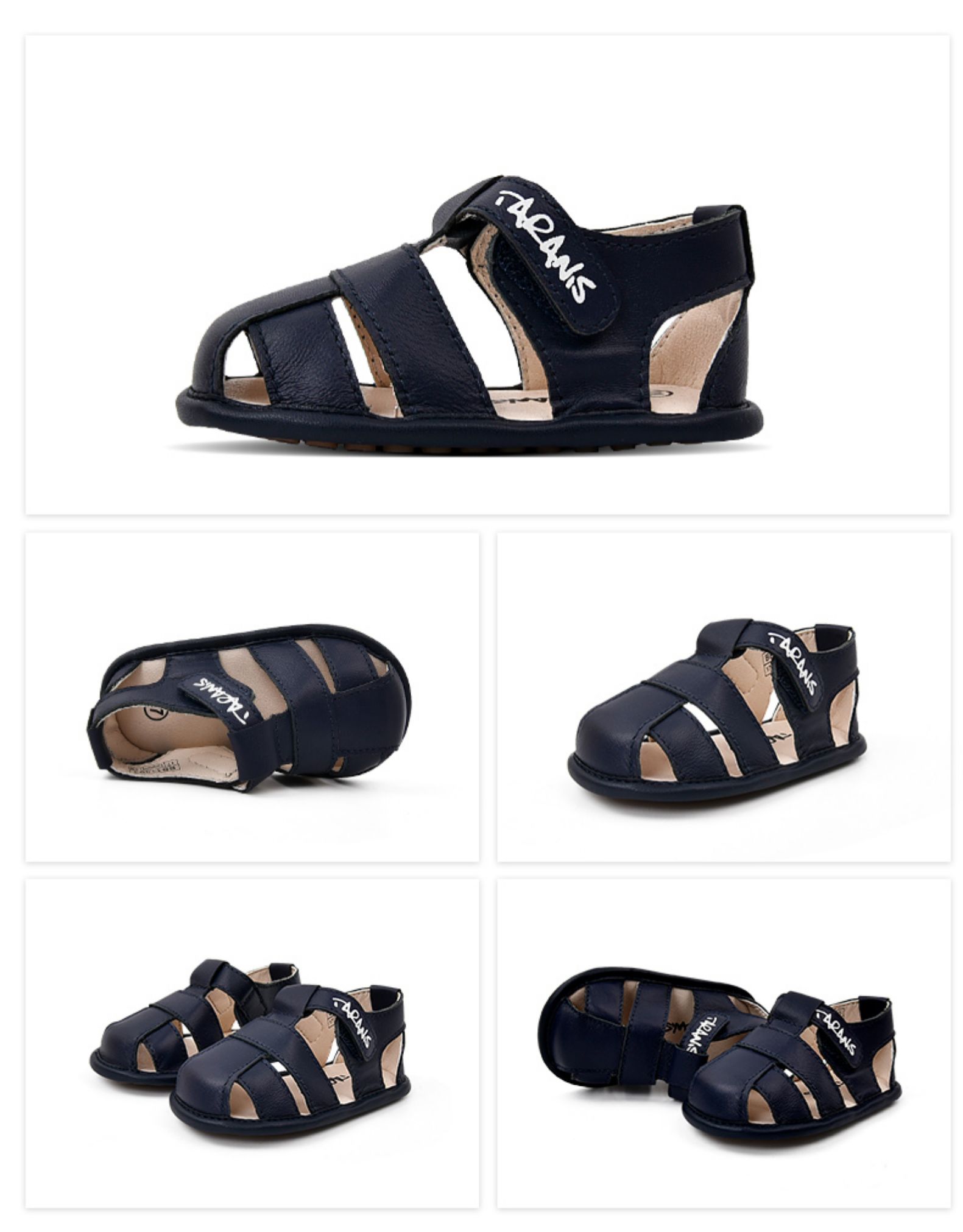 TARANIS Leather shoes and sandals for baby girl baby soft bottom sheepskin children's covered indoor stepping shoes