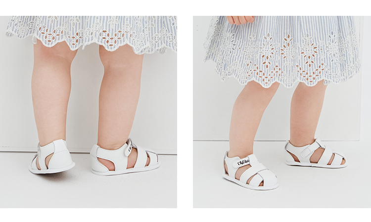 TARANIS Leather shoes and sandals for baby girl baby soft bottom sheepskin children's covered indoor stepping shoes